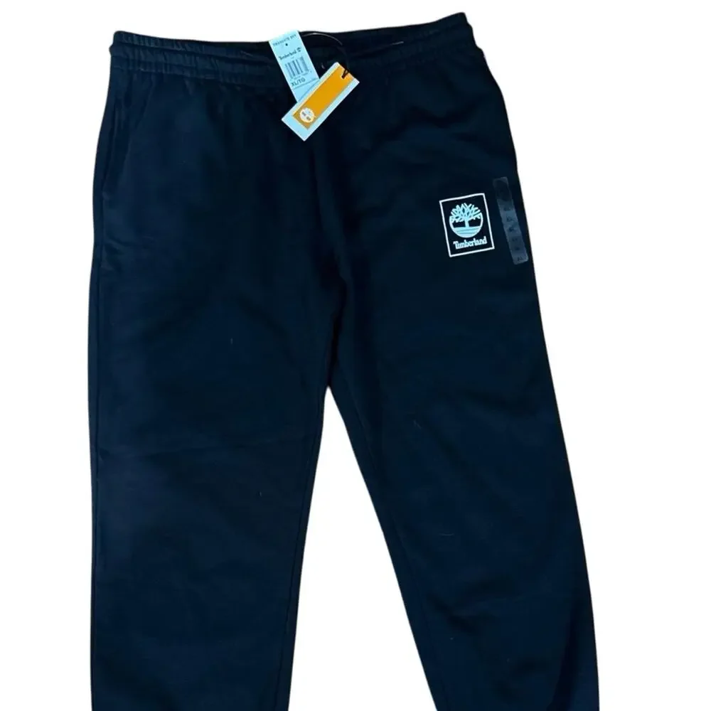 Timberland Black Side Pockets Drawstrings Sweatpants- Size XL